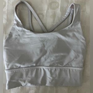 LULULEMON ENERGY BRA SIZE 2 WHITE